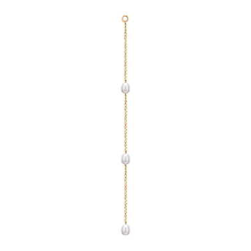 KARISA | Chain Dangle White Pearl Earring Charm